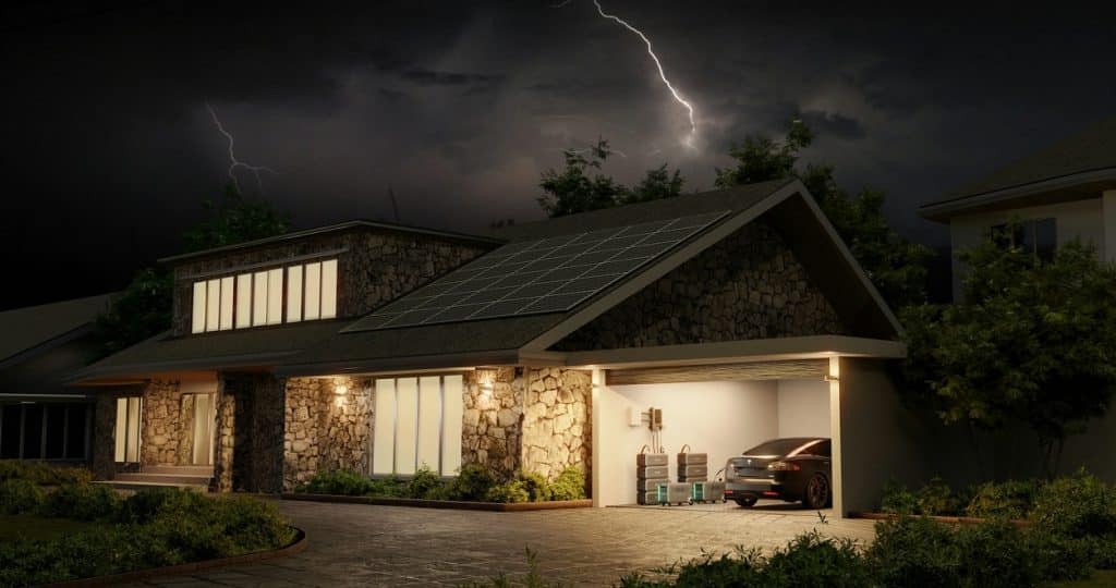 storm over home